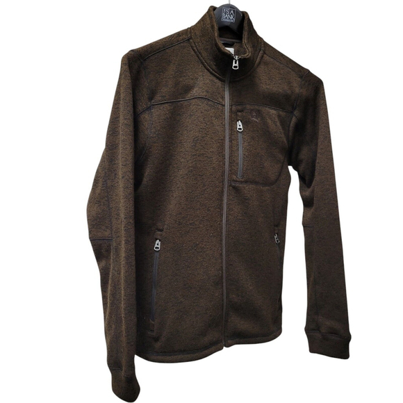 Cinch Full-Zip Fleece Jacket Brown Size Small Men's Pre-owned Condition - Picture 6 of 10